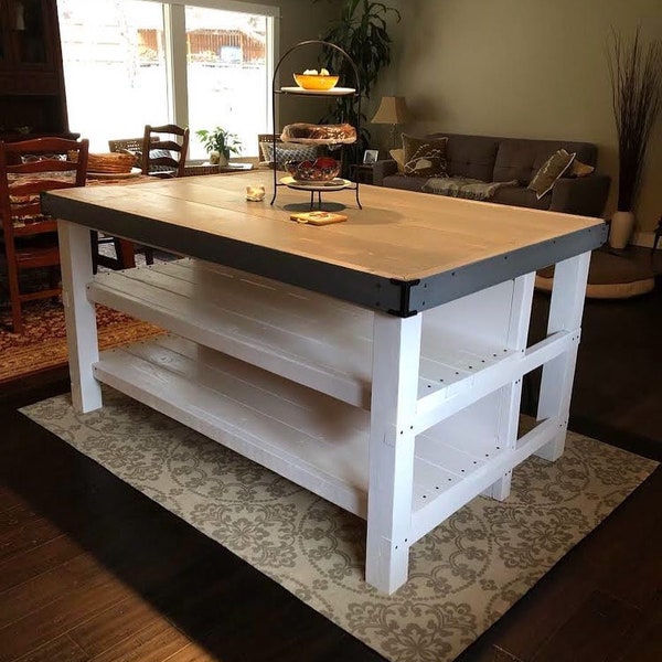 Kitchen Island With Seating Etsy