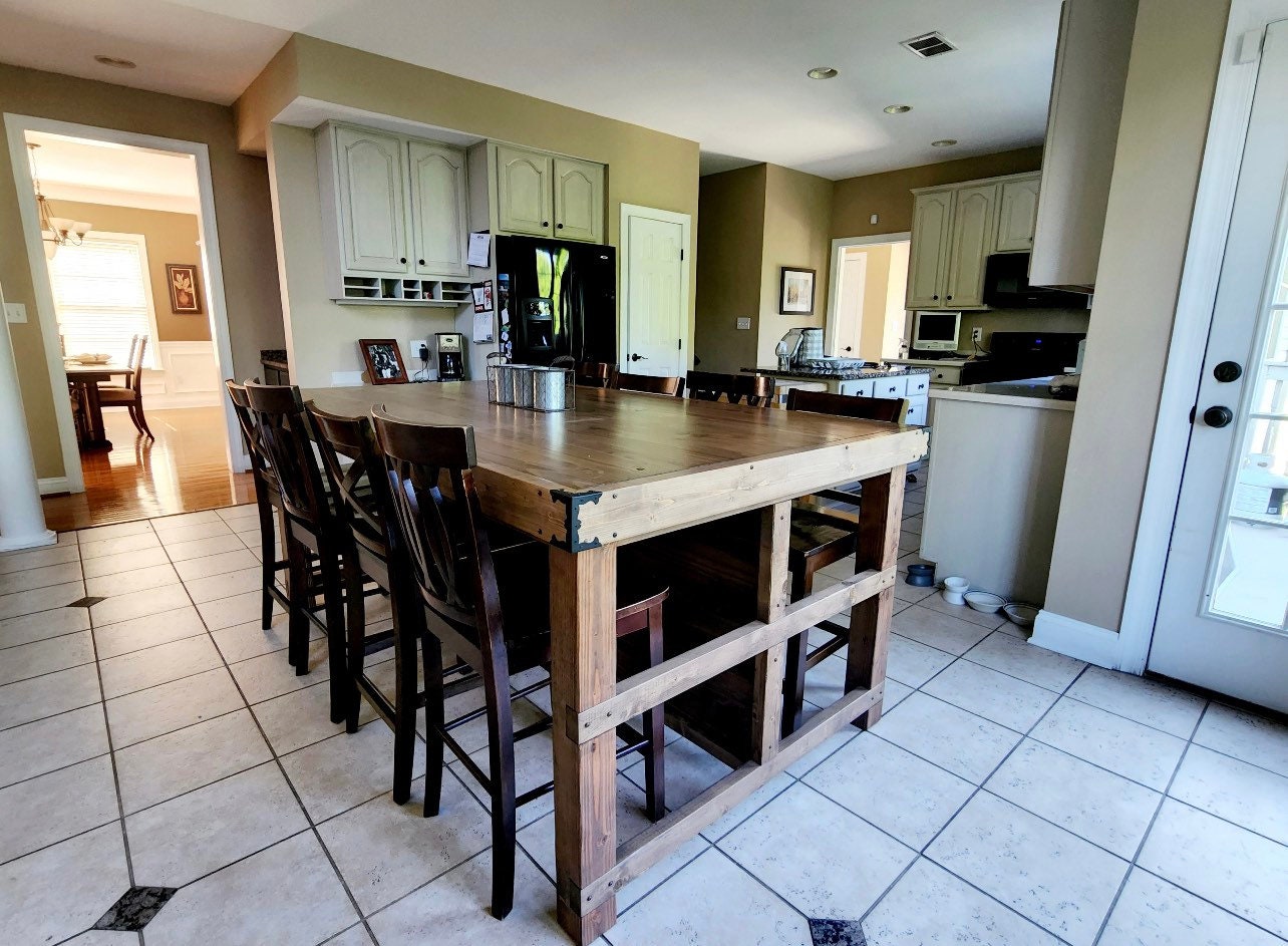 Kitchen Island With Seating - Etsy