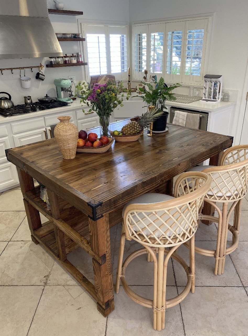 Diy rustic kitchen island with seating new arrivals