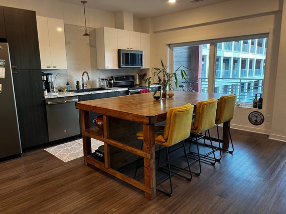 Etsy kitchen island with seating sale