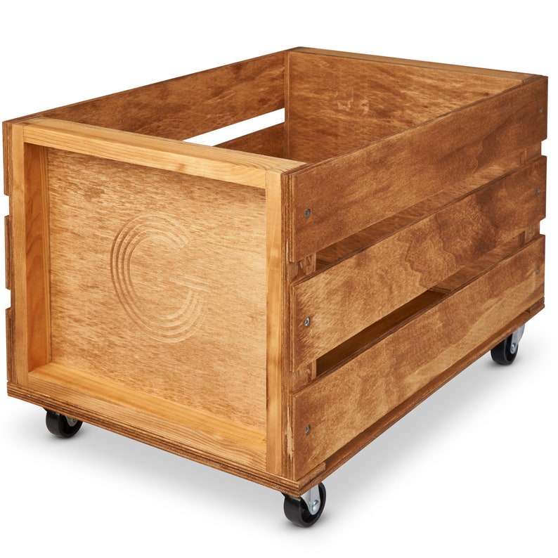 Legend Vinyl Wooden Vinyl Record Storage Crate on Wheels. Etsy