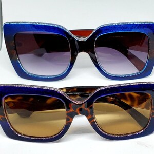 Blue Square Designer Inspired Sunglasses for Mommy & Me