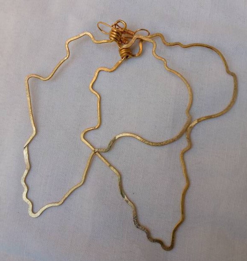 FaithHeart Afrika Landkarte Ohrringe – Creolen Mit Hakenverschluss, Aus 316L Edelstahl, In Geschenkbox