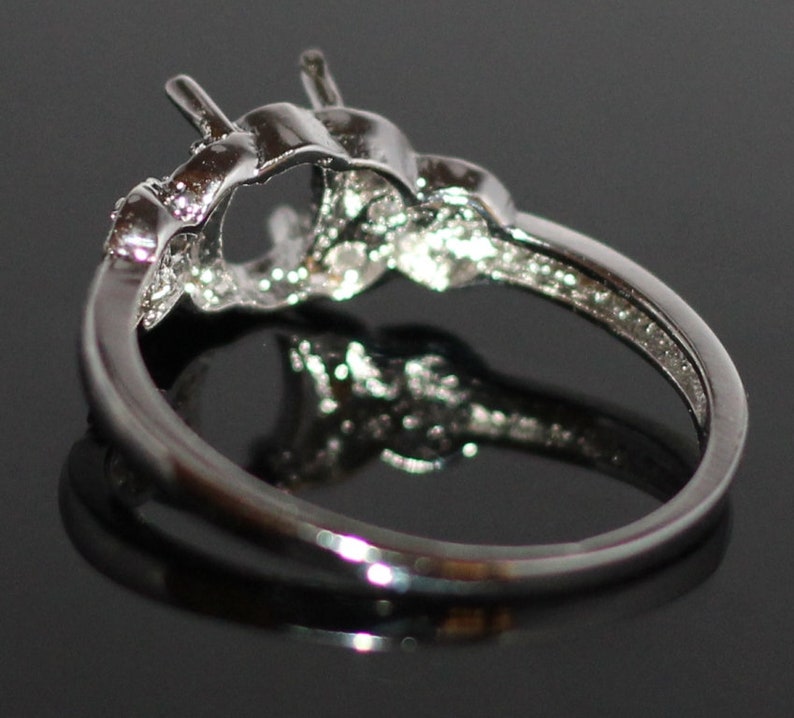 Ring 925 Sterling Silver Jewelry Ring Prom Setting 7X5 MM Oval Etsy