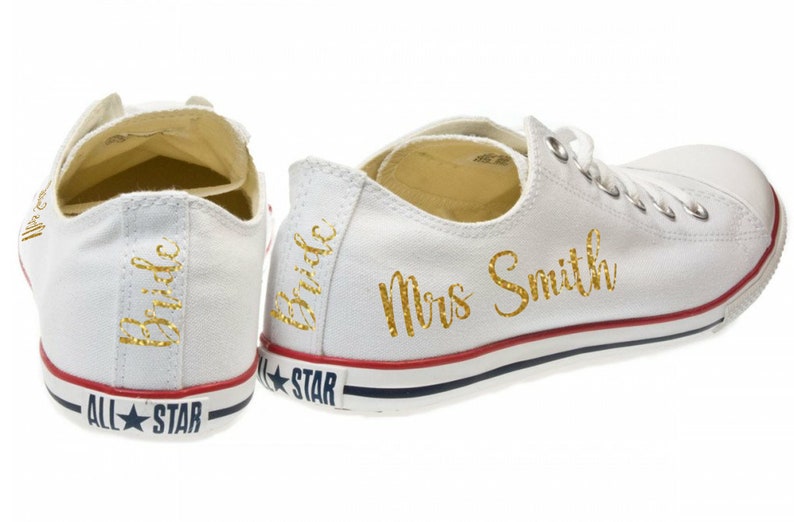 customised wedding trainers