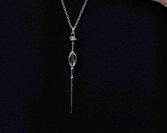 Sterling Silver Viking Necklace: Freya Goddess Design, Handmade in Sweden