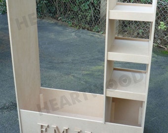 Dressing up stand 1000mm high/Hanging rail/3 shelf Bookcase/8 free letters