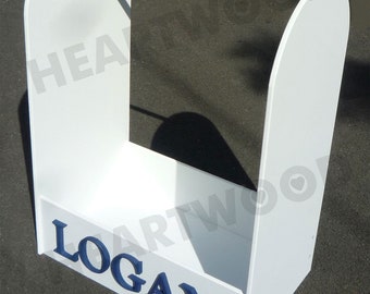 Dressing up stand white/700mm high/hanging rail/6 free letters/fancy dress/unisex