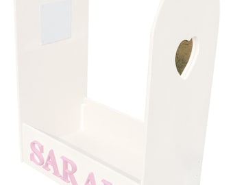 Personalized White Dressing Up Stand with Rail, Kids Roleplay