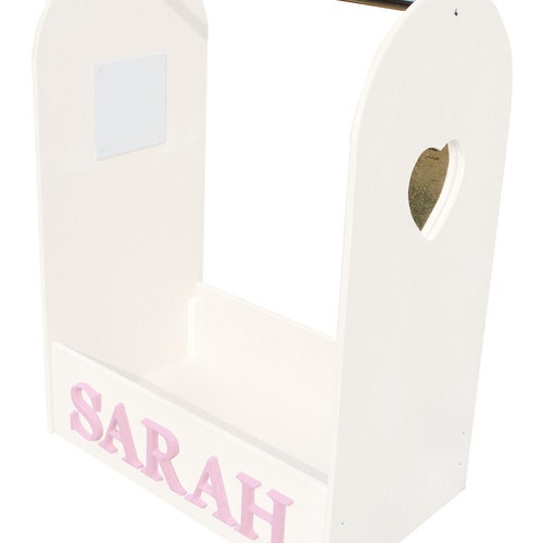 DRESSING UP STAND 1000mm high/PAINTED WHITE/6 FREE PAINTED LETTERS 