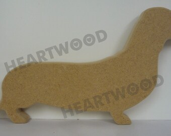 Dachshund/Sausage dog shape in MDF (120mm x 228 x 18mm thick)