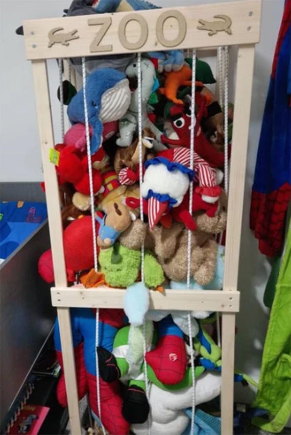 Stuffed Animal Toy Storage 1530mm High unisex bungee All Round Etsy