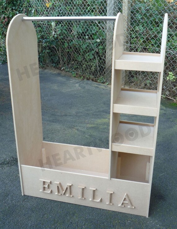 Sale Limited Amount Available. Dressing up Stand 1000mm High hanging Rail 3 Shelf Bookcase 8 Free Letters Etsy UK