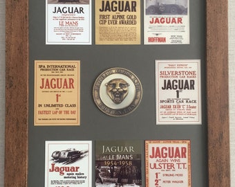 Jaguar Le Mans Vintage Werbeschild Kollektion - Garage, Manhöhle, Büro, Geburtstage, Vatertag, Weihnachten, besonderes Geschenk für ihn