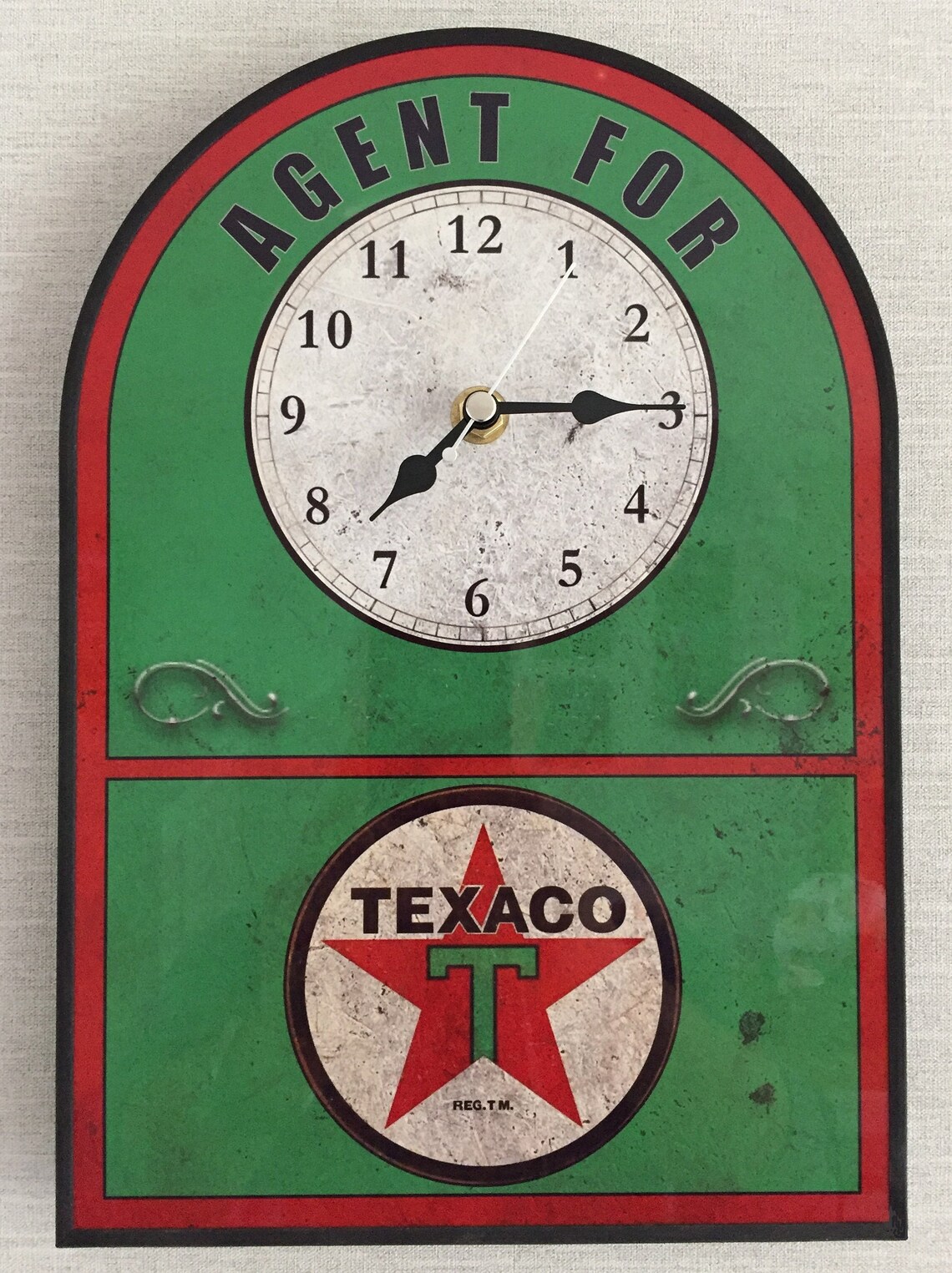 Retro Motorsport Texaco Clock Garage Mancave Office Etsy