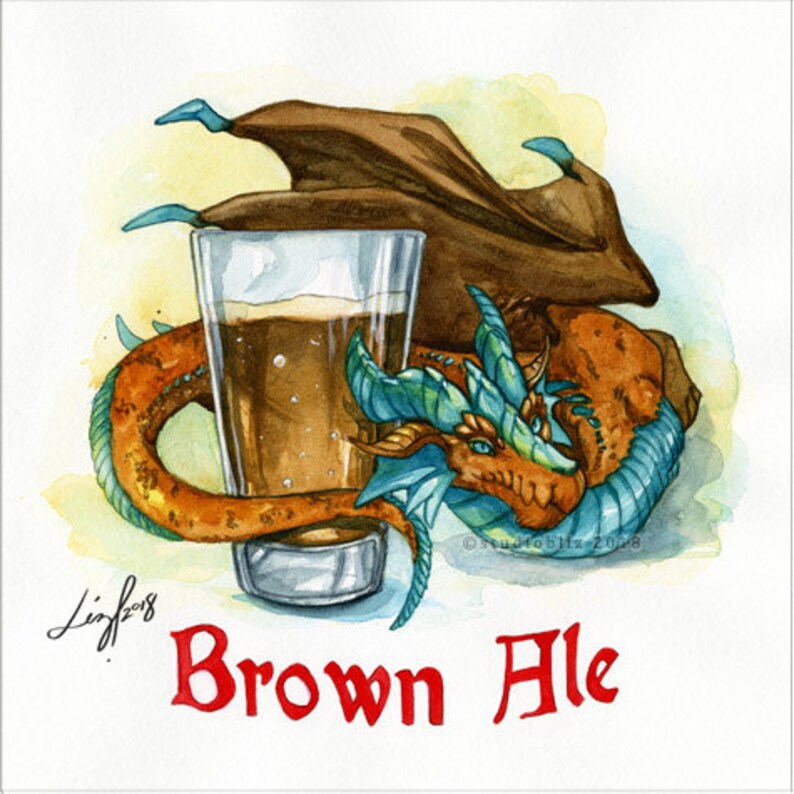 Drachtoberfest prints beer dragons IPA Stout Pilsner Brown Etsy
