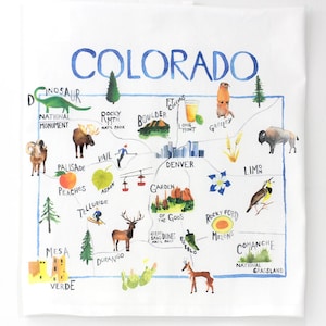 Colorado Geschirrtuch | Colorado Geschenk | Colorado Geschirrtuch | Bundesstaat Colorado
