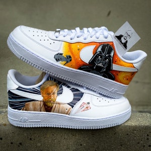 Custom Nike Air Force 1 Darth Vader Etsy