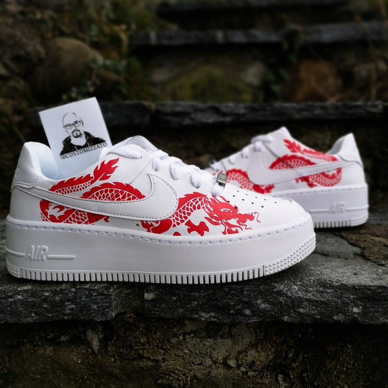 nike air force red dragon