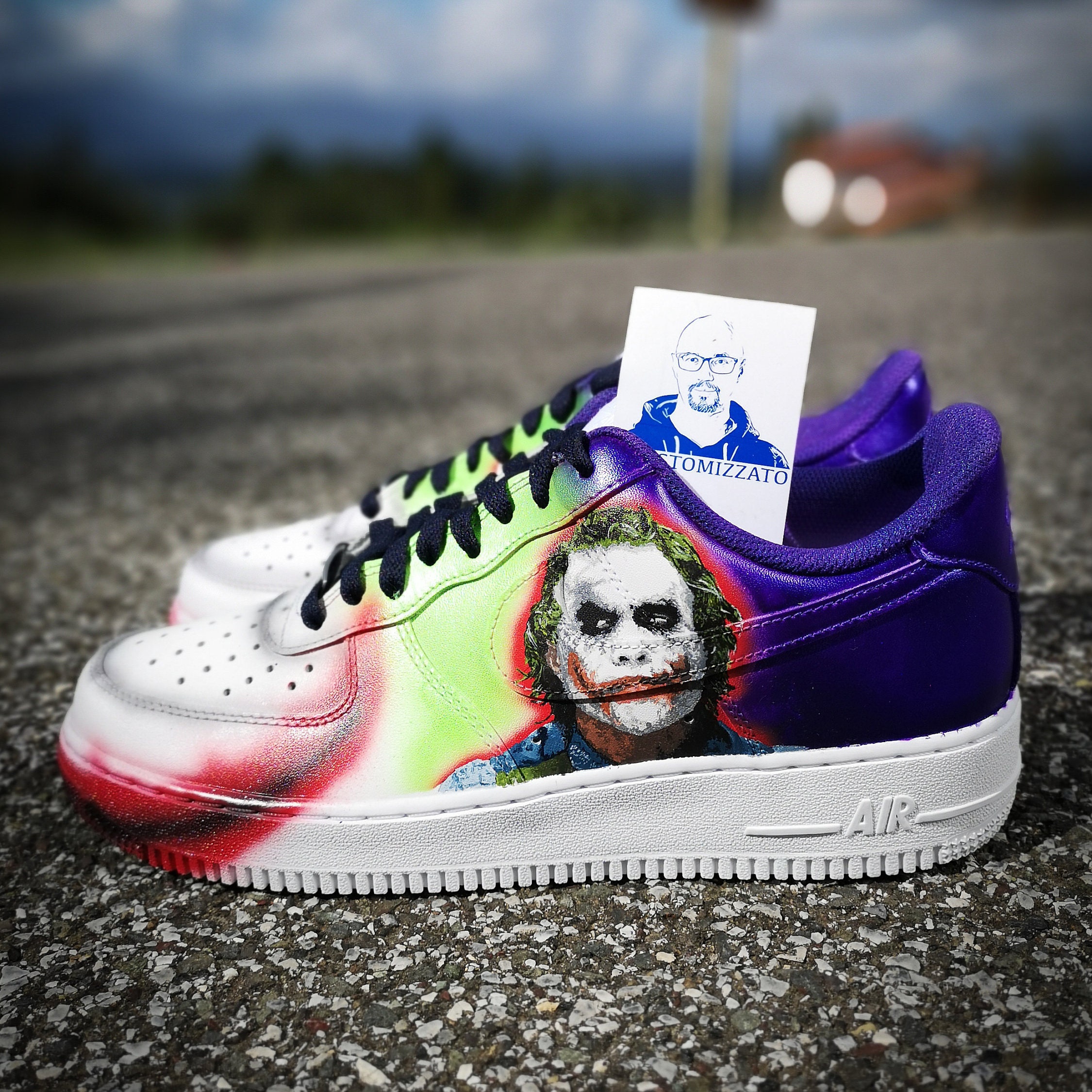 custom joker nike air force 1s
