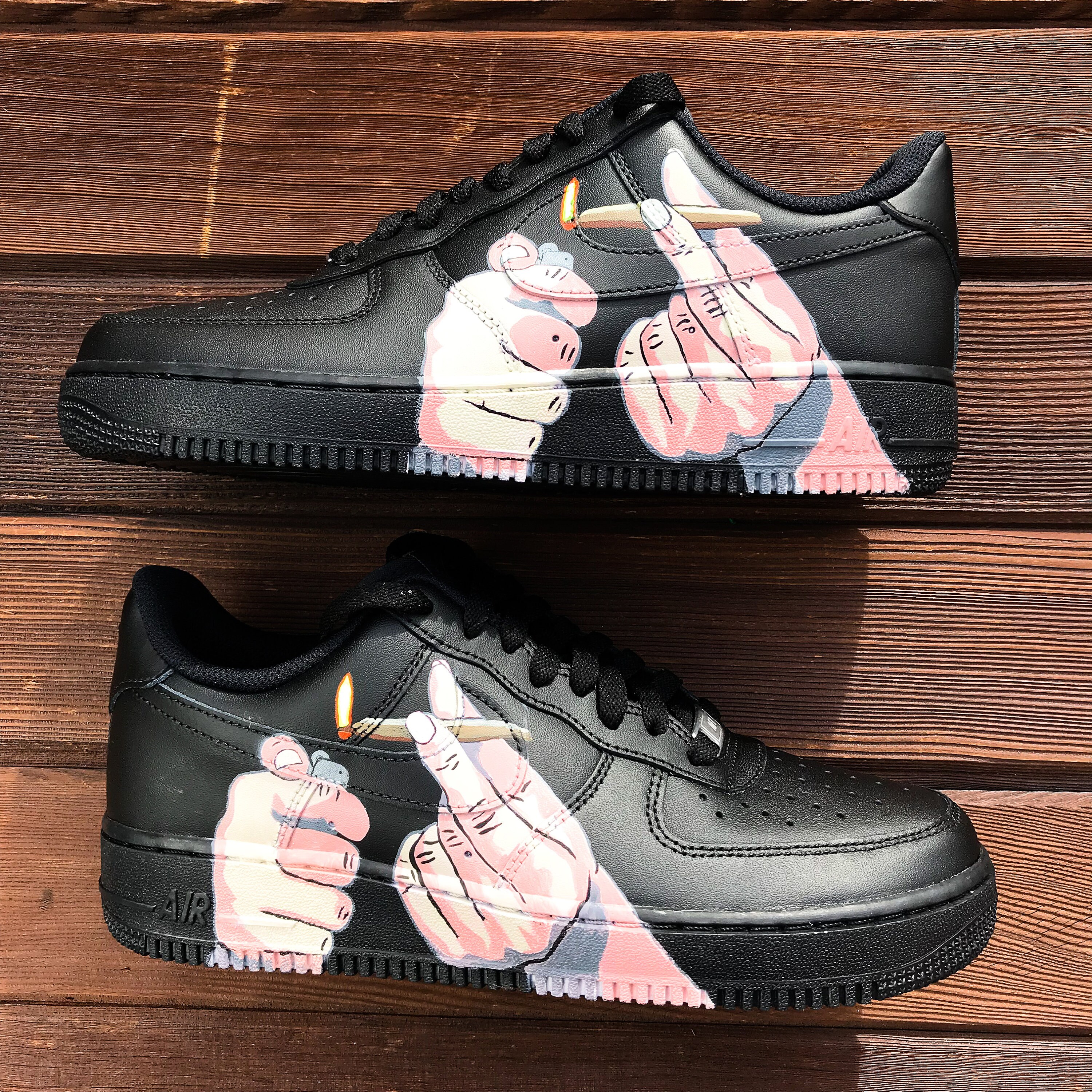 air force 1 custom weed