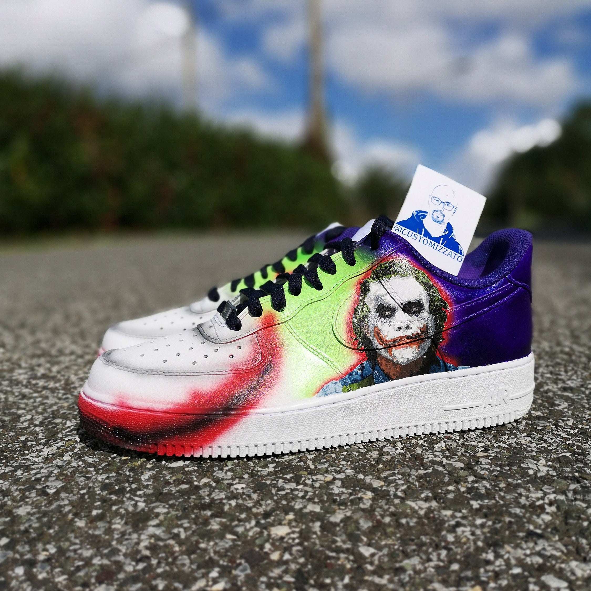 Custom sneakers Nike Air Force 1 Joker | Etsy