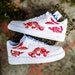 Custom sneakers Nike Air Force 1 'Red dragon' 