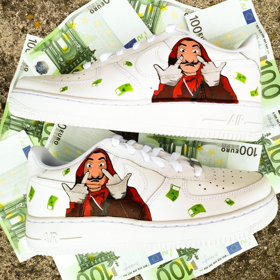Custom Sneakers Nike Air Force 1 La Casa De Papel