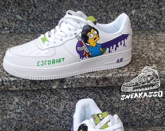 nike air force 1 bart simpson
