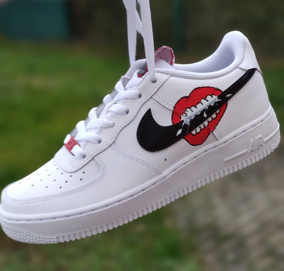 nike air force one custom swoosh