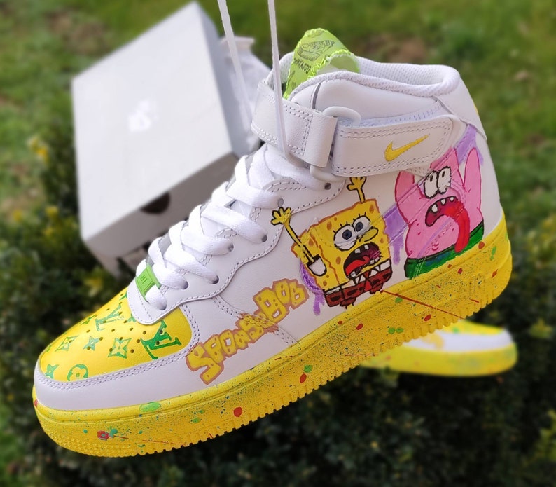 custom yellow air force ones