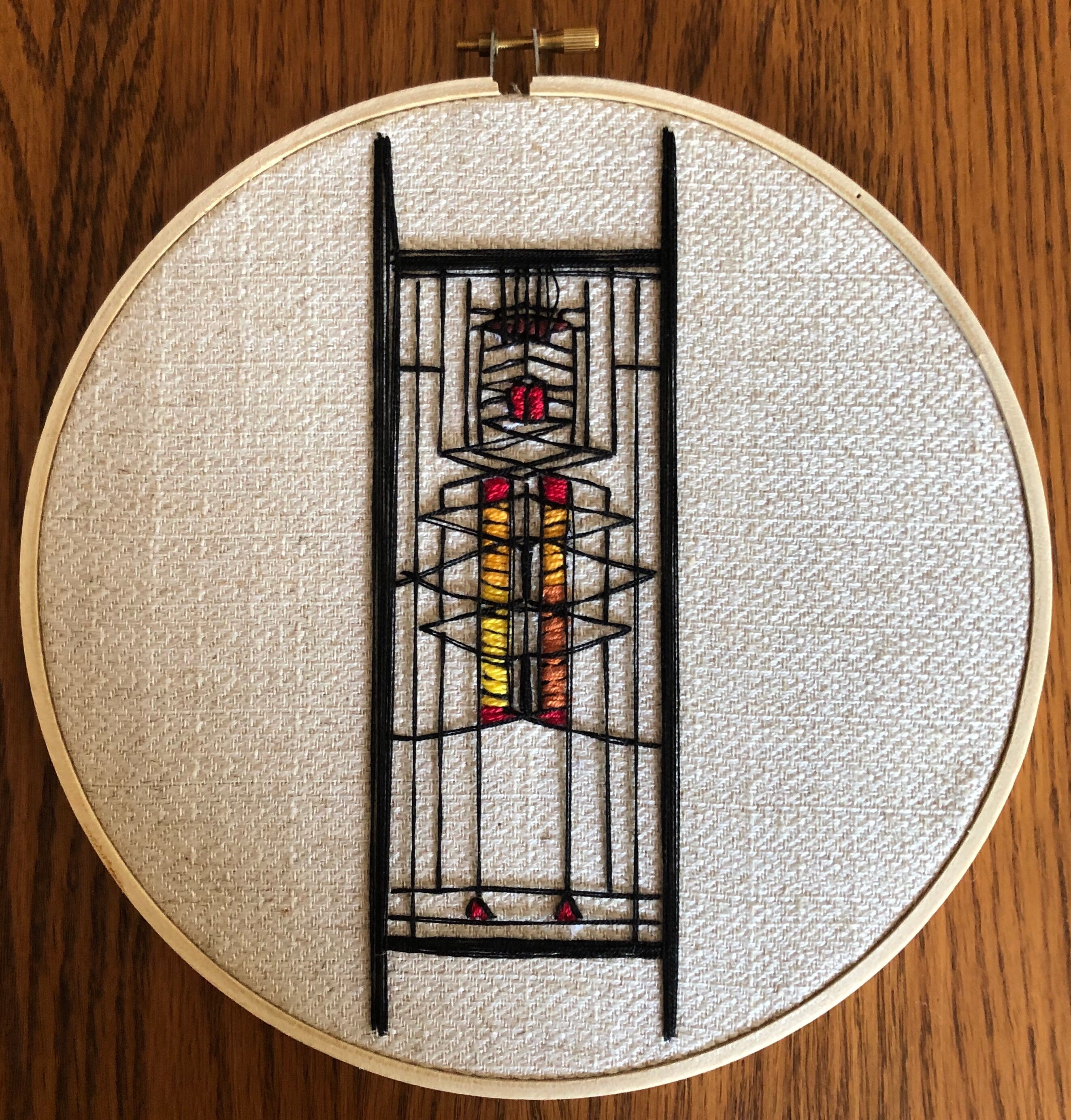 Custom Frank Lloyd Wright Embroidery Etsy