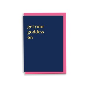 Krijg je godin op kaart | Godinnenkaart | Motiverende kaart | Verjaardagskaart | Aanmoedigingskaart | Typografie Kaart | Slogan kaart