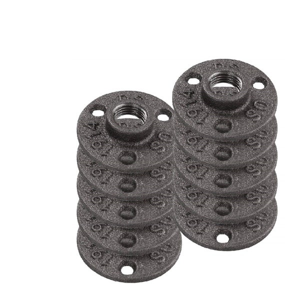 3//4 and 1//2/" BSP MALLEABLE iron pipe and pipe GREY AND BLACK STEAM PUNK,