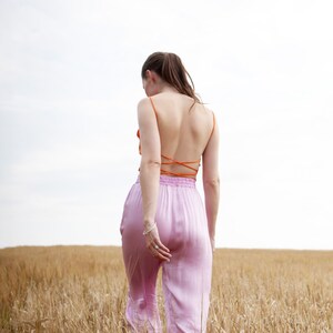 Silk crop top