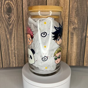 Glass Can Cup Drinking Glass Anime Cup Anime Lover Glass Cups Glasses ...