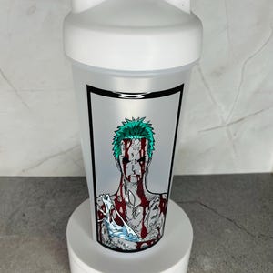 Anime Blender Bottle Anime Blender Bottle Gift Idea for Gym Lover Premade Workout Anime Shaker Protein Shaker Gym Protein Fitness Cup