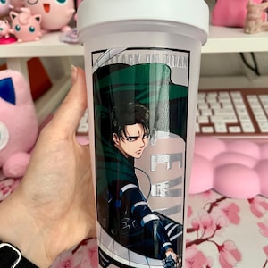 Anime Blender Bottle Anime Blender Bottle Gift Idea for Gym Lover Premade Workout Anime Shaker Protein Shaker Gym Protein Fitness Cup