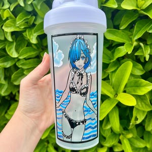 Holographic Fitness  Blender Bottle Anime Bottle Gift Idea for Gym Lover Premade Workout Anime Shaker Protein Shaker Gym Protein Fitness Cup