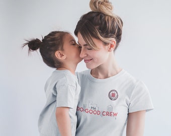 PS6 Do Good Crew Grey T Shirts, Motivating Apparel for Adults & Children, Junior Do Better Clothing, Custom Tees, Teacher Bulk Design Shirts