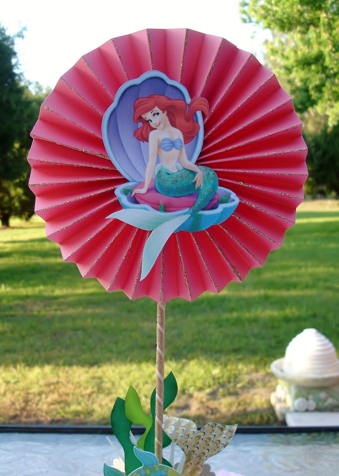 Mermaid Centerpiece . Centerpiece to Themed Mermaid Party. Etsy