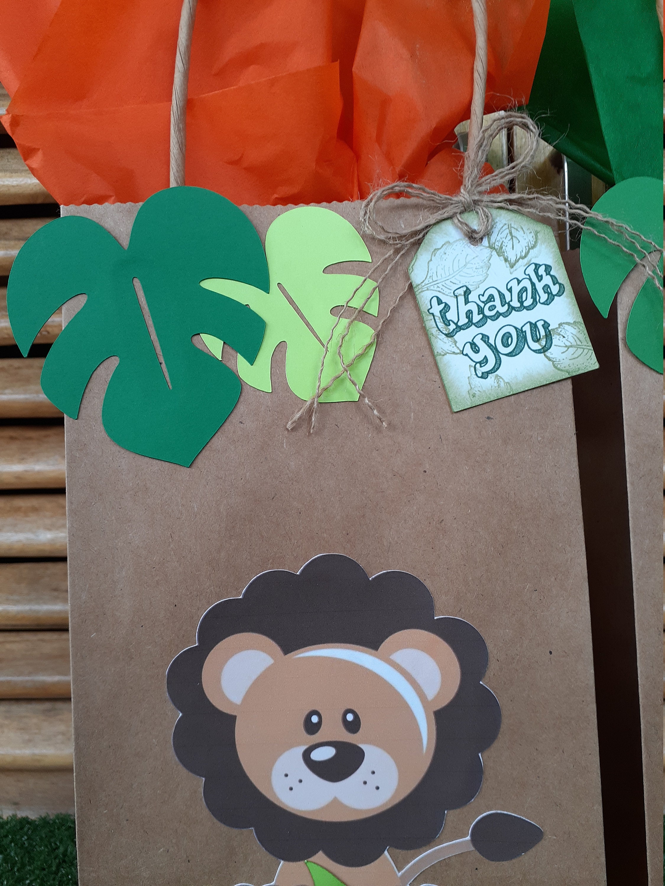 Favor Bags to Jungle/ Safari Themed Party. Jungle Animals Etsy Ireland