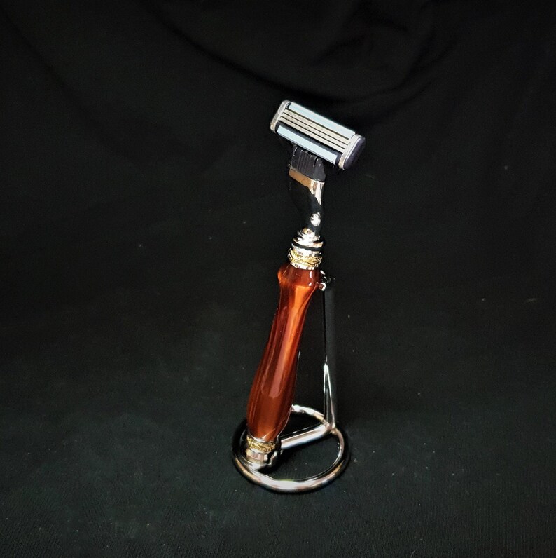 Razor handle Gillette Fusion blades Handmade beautiful | Etsy