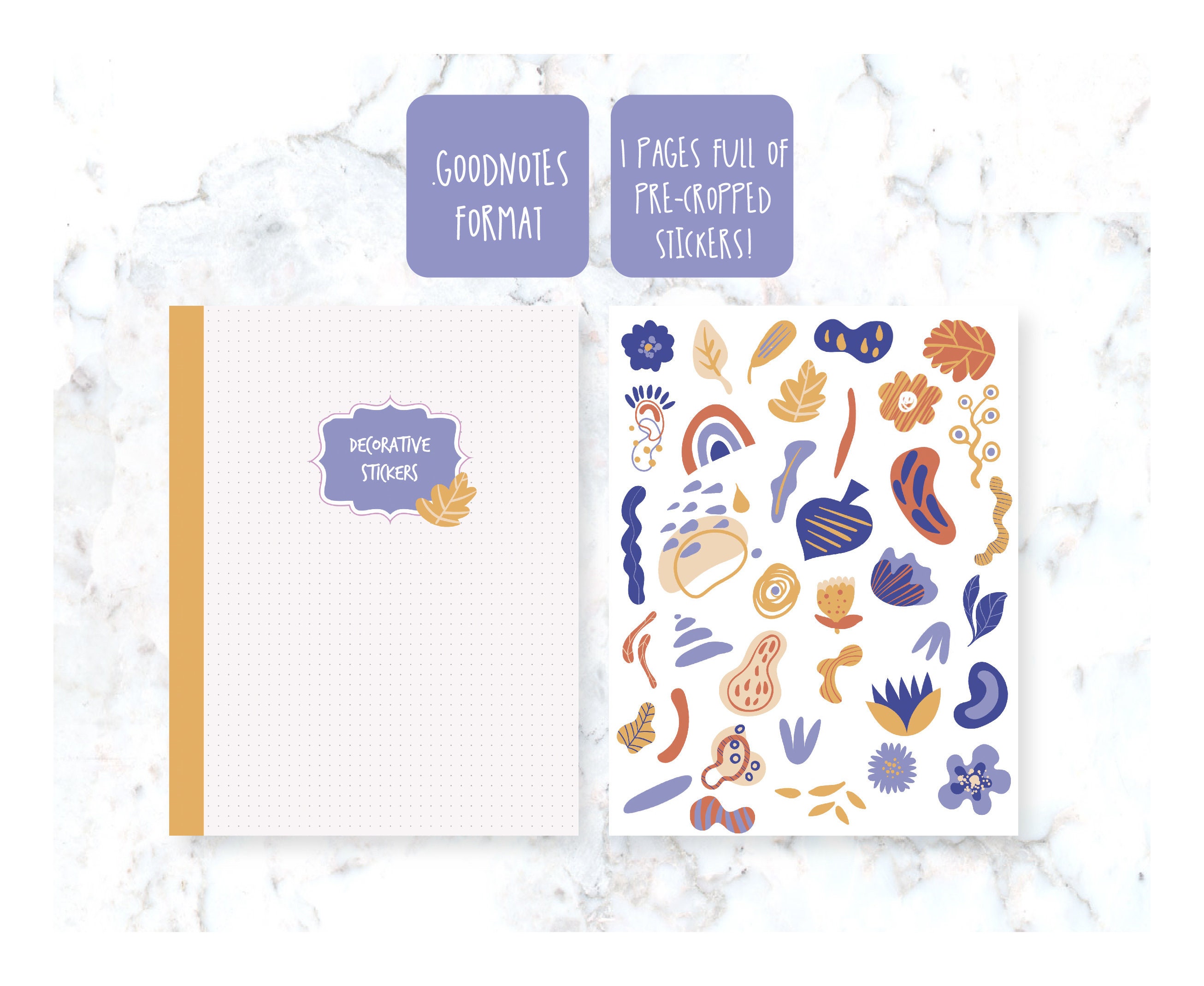 COD1330 Goodnotes Stickers/aesthetic Digital Stickers / Etsy