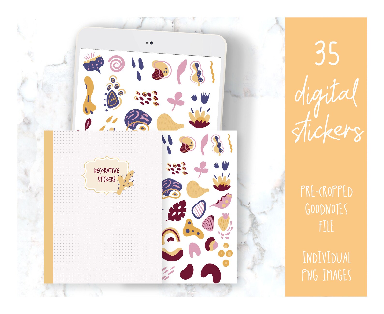 COD1329 Goodnotes Stickers/aesthetic Digital Stickers / Etsy