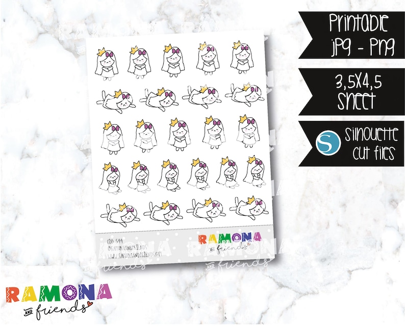 Drama queen stickersPlanner StickersHand drawnRamona and friendsfunny day stickers COD544