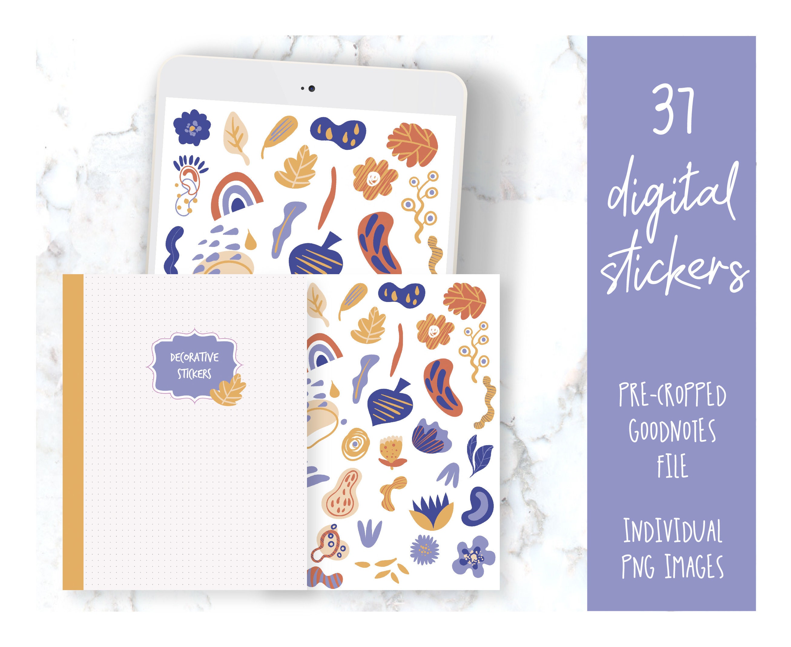 COD1330 Goodnotes stickers/aesthetic digital stickers / Etsy España