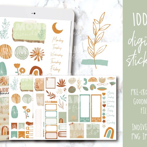 COD1254 Goodnotes Stickers/aesthetic Digital Stickers / Etsy