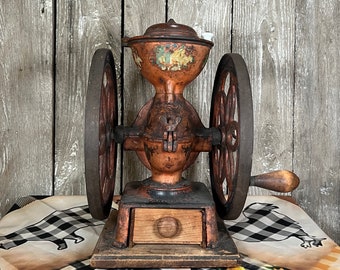 1800s American Enterprise No. 3 Double Wheel Coffee Grinder