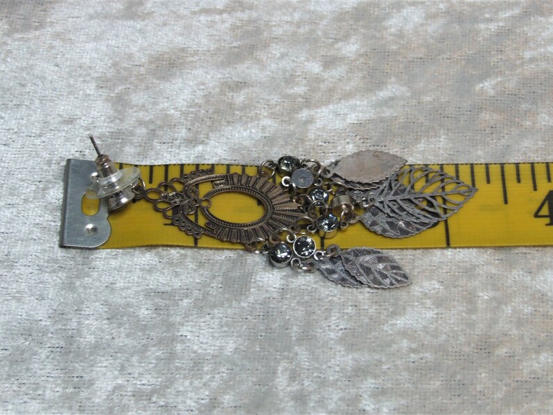 Silver and Gold Skeleton Leaf Earrings